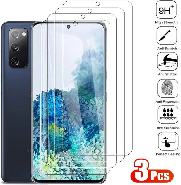 3er-Set gehärtetes Glas Displayschutz für Samsung Galaxy A03 A03S A12 A13 A21 A21S A22 A23 A51 A53 M55 in Transparent - Bild 1