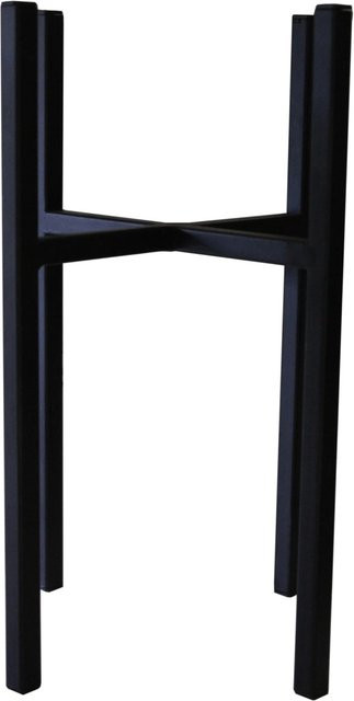Metall-Ständer Owen in Schwarz, Durchmesser: 16,5 cm, Höhe: 25 cm - Bild 1