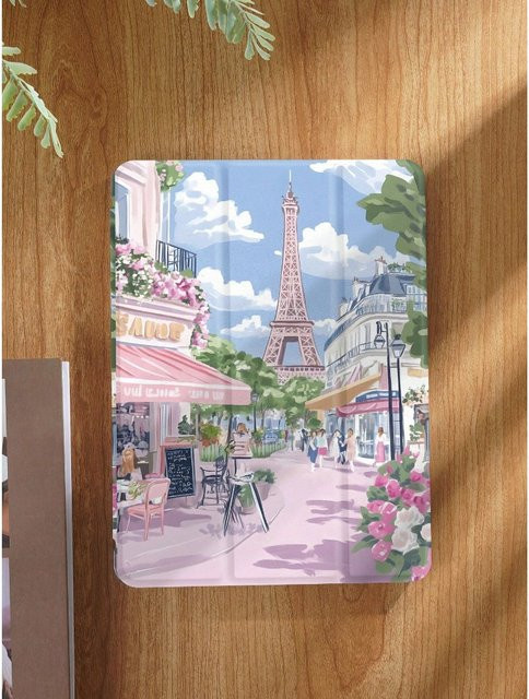 InsPink Tablet-Hülle Cherry Blossom Street für iPad Pro 10/11 Zoll, iPad Air 3/4/5 Generation und iPad Pro 2020, Mehrfarbig - Bild 1
