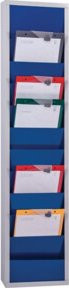 Eichner Planungstafel A4 aus Metall in Blau, Breite: 31,5 cm, Höhe: 128 cm - Bild 1