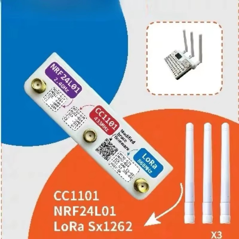 M5stack CardPuter CC1101 NRF24L01 IR Drei-in-Eins Zubehör in Weiß - Bild 1