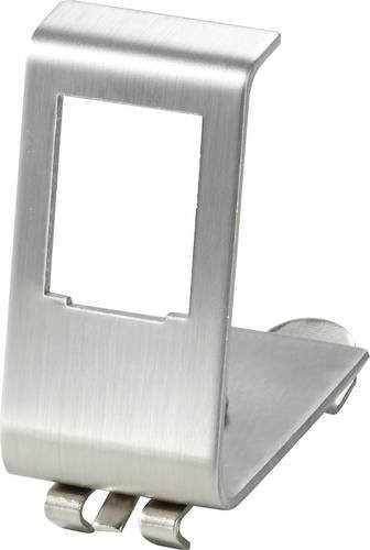 Renkforce Hutschienenadapter 1-fach in Weiß und Edelstahl - Bild 1