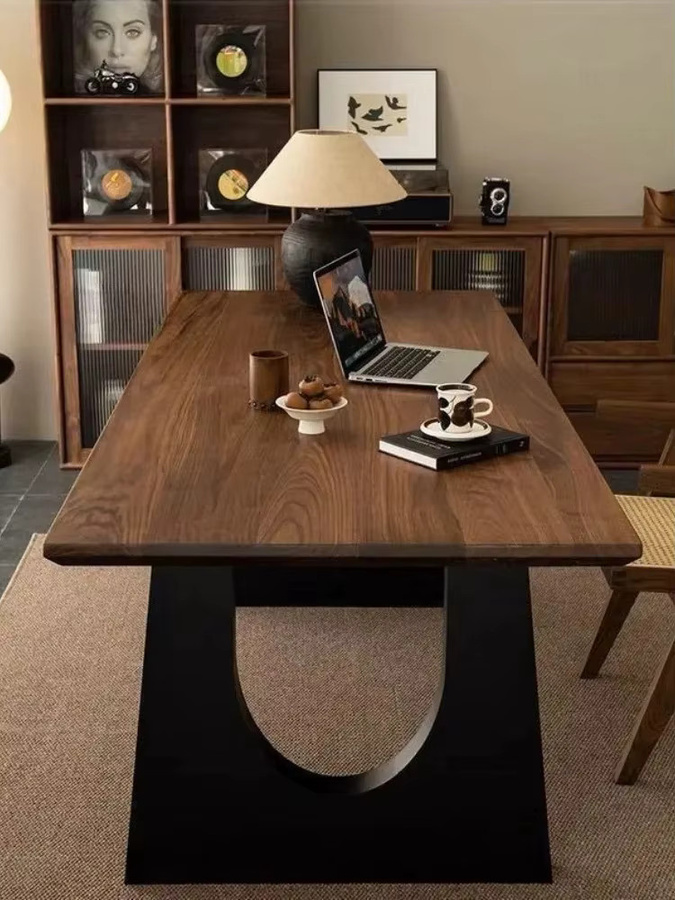 DUTRIEUX Esstisch aus Holz in Braun, moderner rechteckiger Esstisch mit mattem Finish - Bild 5