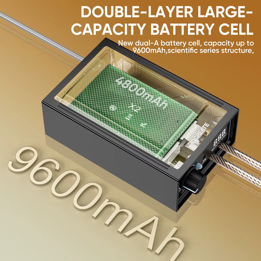 OWJHE Hochleistungs-Handpunktschweißgerät 8000 W mit 1200 A, tragbares Punktschweißgerät für 18650-Batterien, Schwarz - Bild 5