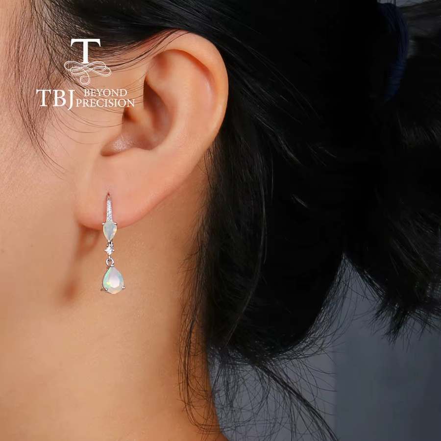 YUNUM Ohrringe, 925 Silber, Opal, Damen - Bild 2