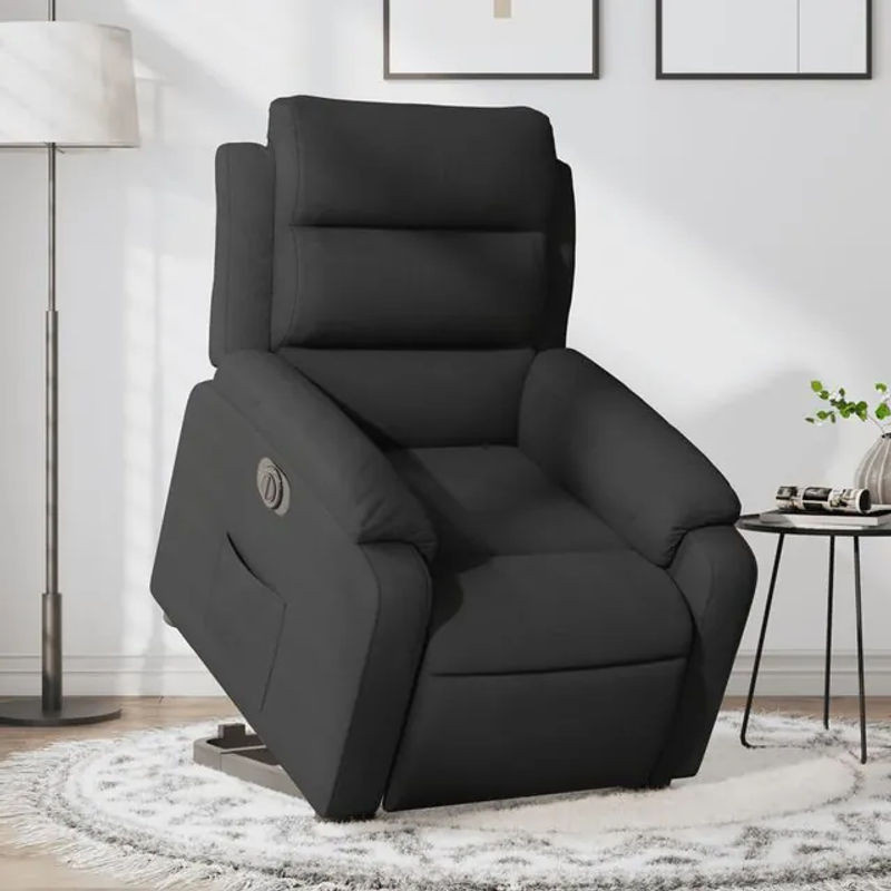 Vidaxl Elektrischer Massagesessel mit Aufstehhilfe in Schwarz - Bild 1