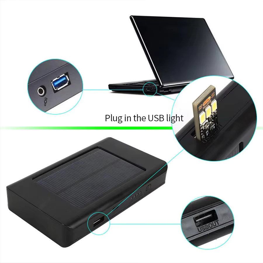 Tragbare Mini USB LED Nachtlicht mit 6 LEDs und Touch Sensor, dimmbar, Warmlicht für Laptop, Computer und Powerbank - Bild 6