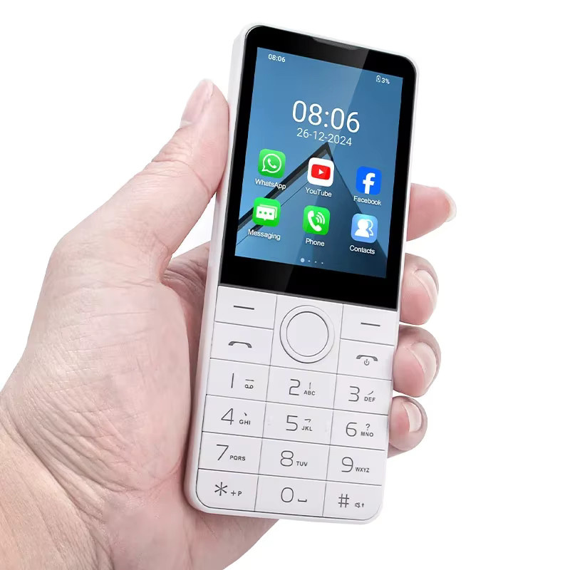 DOOV R77 4G Android 13 Smartphone mit Touch-Tastatur, 2,8 Zoll Display, 3GB RAM + 32GB Speicher, 2100mAh Akku, Volte, Grau oder Weiß - Bild 2