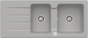 Villeroy & Boch Spüle Architectura mit Ablauforgan und Exzenter in Fossil Grau, CeramicPlus Keramik - Bild 1