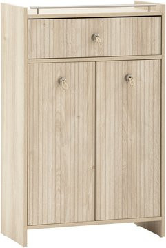 Schildmeyer Highboard Sonderby in Eiche Braun, B/H/T: 65 x 104,2 x 33 cm - Bild 1