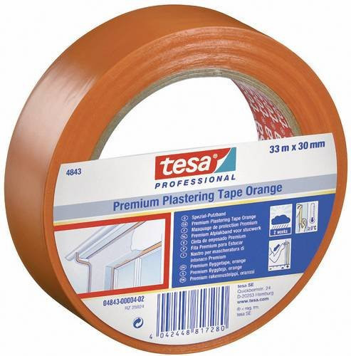 tesa Winterband Orange Masking Tape, Breite: 30 mm, Länge: 33 m - Bild 1