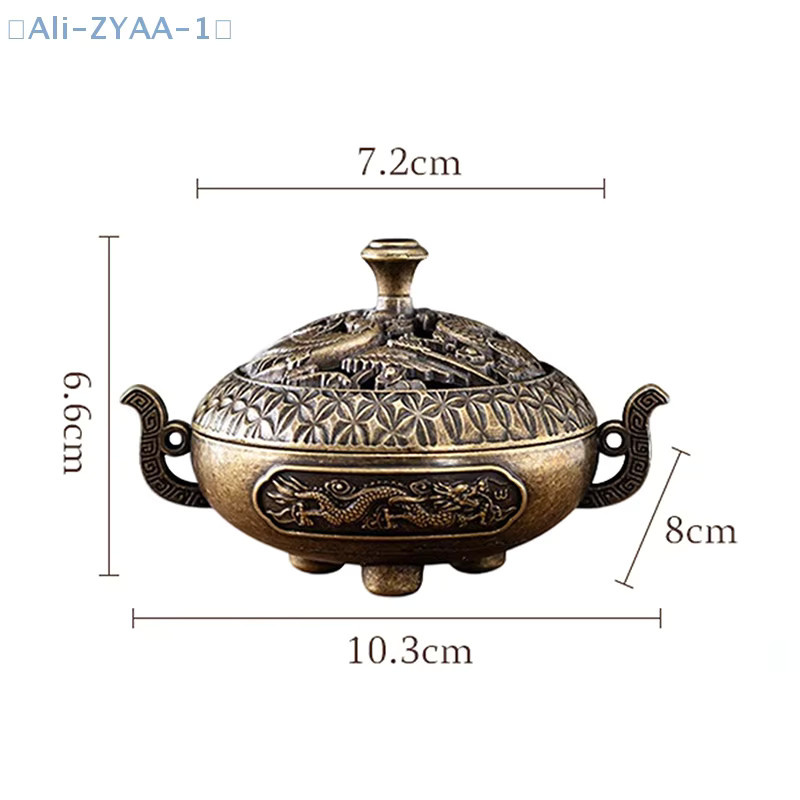 Antiker Weihrauchbrenner JETTING mit Abdeckung im chinesischen Design als dekoratives Ornament für dein Zuhause oder Büro - Bild 4