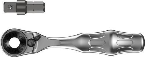 Wera Zyklop Mini 1 Bit-Ratsche 8001 A mit 1/4 Zoll Antrieb, Farbe: Silber - Bild 1