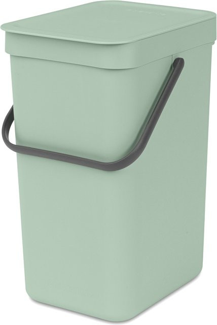 Brabantia Abfallbehälter Sort & Go mit Klappdeckel, Grün, 12 l - Bild 1