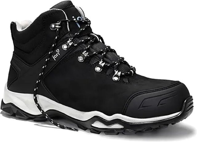 Elten Sicherheitsschnürstiefel JoPowerful Black Mid S3 aus Nubukleder in Schwarz/Grau, Größe 48 - Bild 1