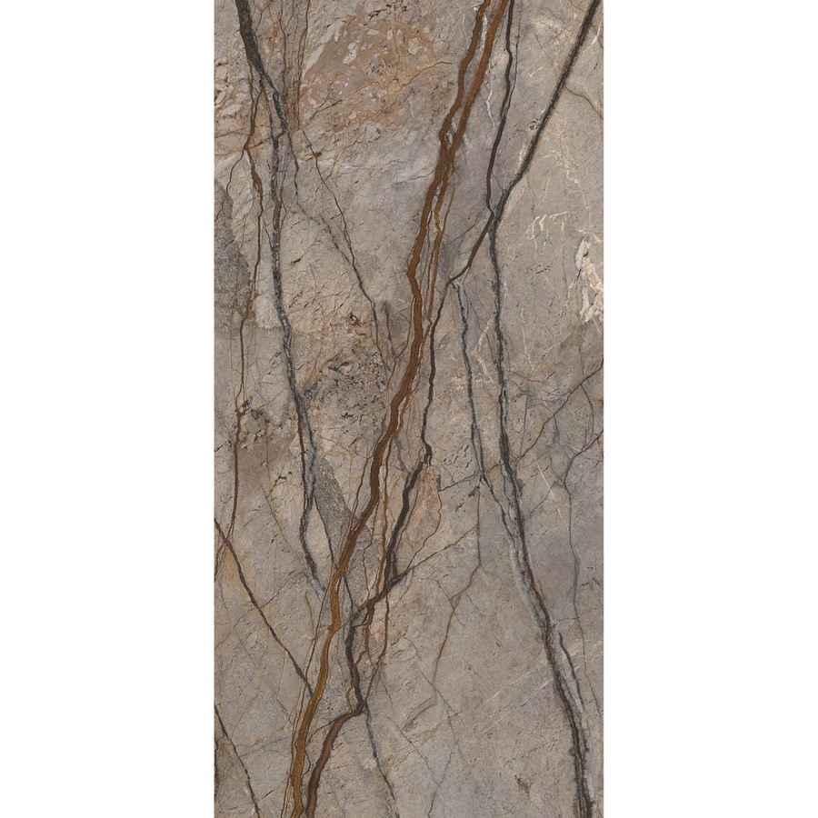 Schulte Duschrückwand DecoDesign in Hochglanz Marmor-Kastanie, Farbe Braun, B: 100 cm, H: 210 cm - Bild 2