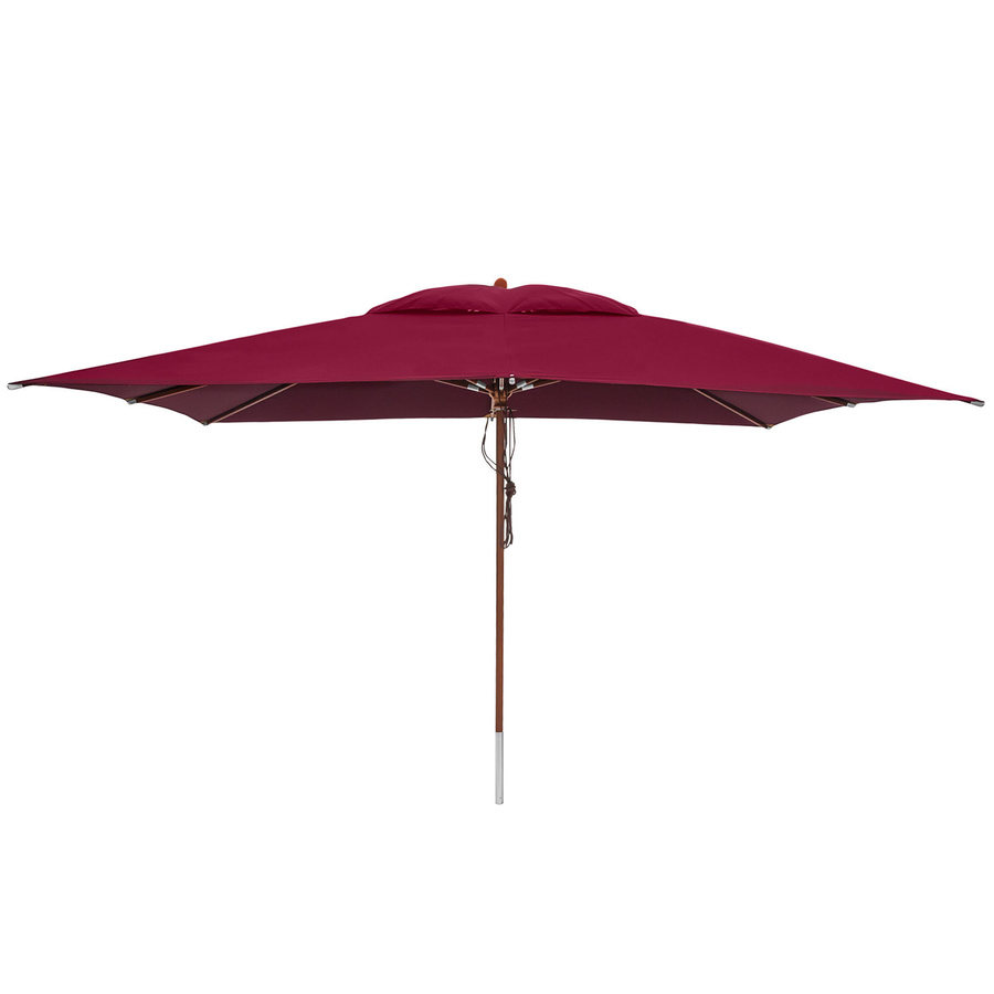 anndora Sonnenschirm eckig Burgundy Dunkelrot mit Winddach und UV-Schutz UPF 50+ B/T: 400 x 300 cm - Bild 1