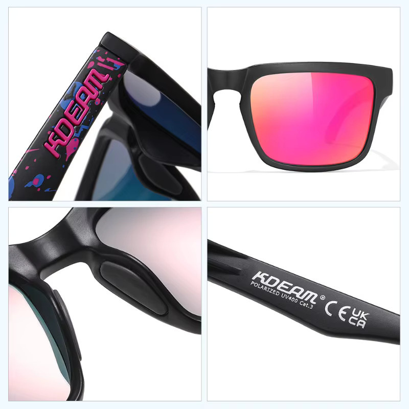 KDEAM Sonnenbrille, Vollrand, Kunststoff, Unisex - Bild 3