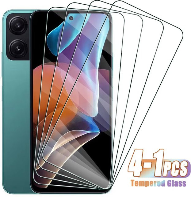 4er-Set gehärtetes Glas Display Schutzfolie für Xiaomi Redmi Note Serie, transparent - Bild 1