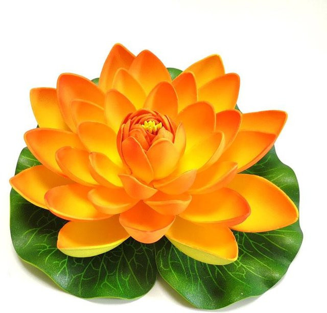 Schwimmende künstliche Lotusblume von Garden Supplies My in Multicolor für Teich und Gartendekor - Bild 1