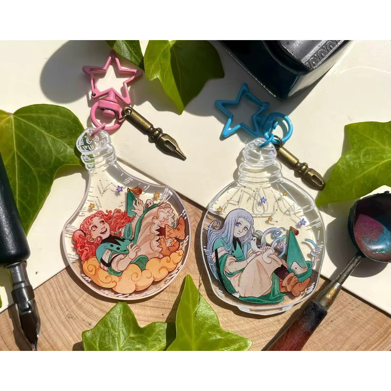 Bandai Hexenhut-Atelier Magische Flasche Acryl-Schlüsselanhänger, Unisex - Bild 4