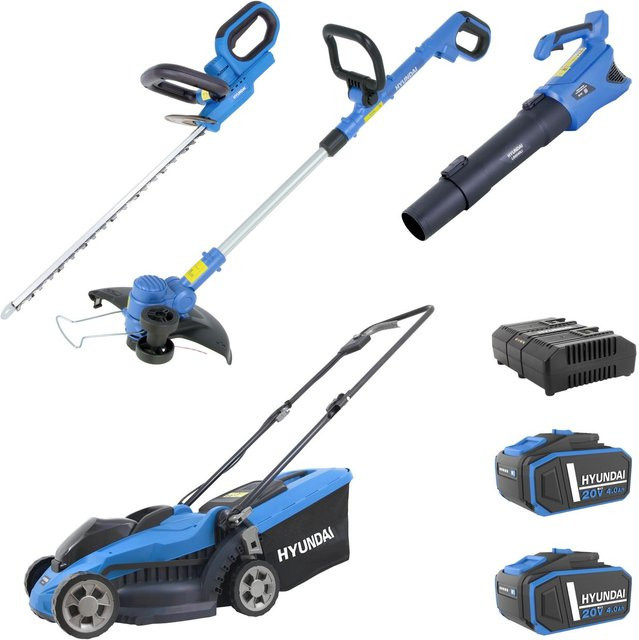 Hyundai 20V Akku-Gartengeräte Set 03 in Blau mit Akku - Bild 1
