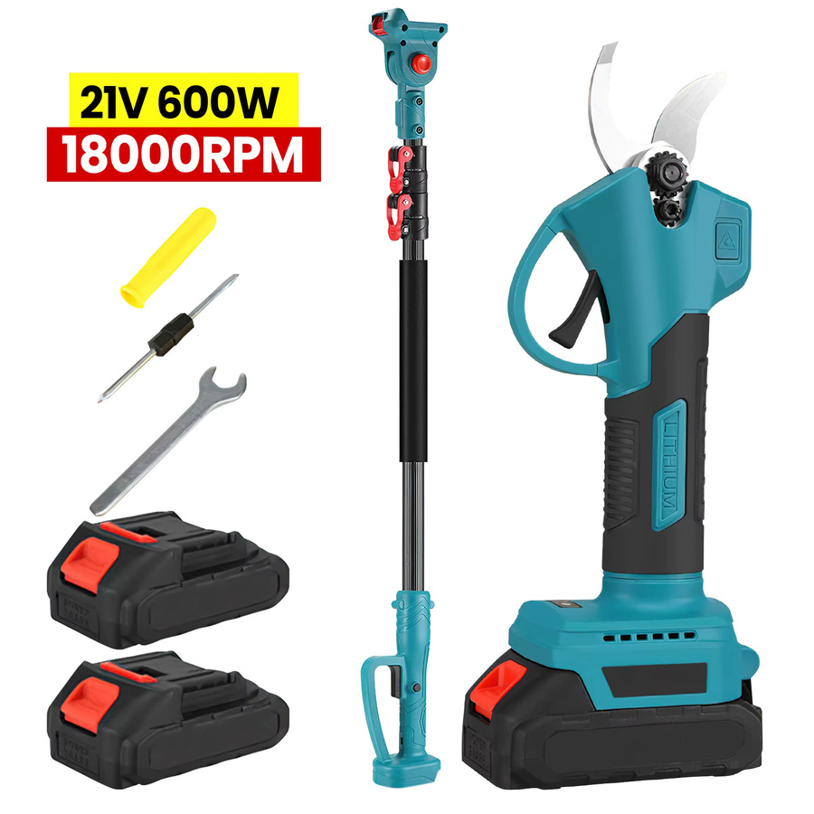 3-in-1 Akku-Hochastschere mit 2m Verlängerungsstange und 6 Zoll Kettensäge als Gartentrimmer für Makita 18V LXT Akkus - Bild 9