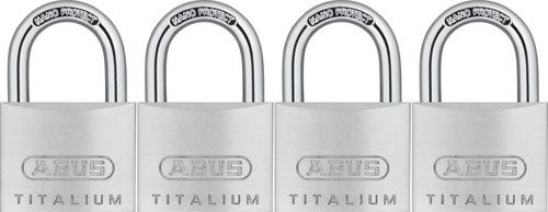 ABUS Vorhangschloss aus Metall in Silber mit Schlüssel, Breite: 118 mm - Bild 1