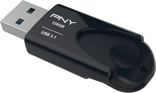 PNY Attache 4 USB-Stick USB 3.1 Gen 1 Schwarz 128 GB - Bild 1