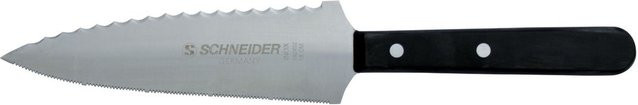 Schneider Tortenmesser mit Wellenschliff und feiner Säge, Schwarz, Klingenlänge: 16 cm - Bild 1