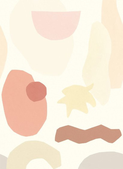Eijffinger Tapete Shapes 399125 mit abstrakten Formen in Multicolour/Cream aus Vlies - Bild 1