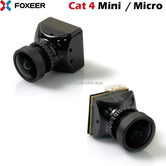 Foxeer Mini Cat Micro Cat FPV Kamera 1200TVL Starlight 0,00001 Lux in Schwarz für RC Racing Drohnen - Bild 1