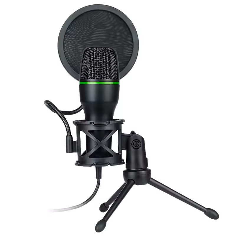 AyeBeau USB Kondensatormikrofon mit RGB-Beleuchtung für PC und Laptop, professionelles Gaming-Zubehör für Streaming, Podcast und Live-Aufnahmen, Schwarz/Multicolor, USB-C Anschluss - Bild 6