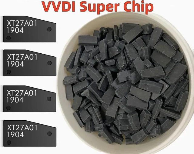 VVDI XT27A VVDI Super Chip Transponder für ID46 ID40 ID43 4D 8C 8A T3 47 in Schwarz für VVDI Mini Key Tool - Bild 1