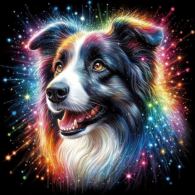 EverShine Diamant Stickerei Hund, Diamant Kunst Malerei Kit, Tier Mosaik - Bild 1