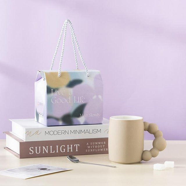 Life Ins Style Glasur Tasse als hochwertige Kaffeetasse und Wasserbecher in verschiedenen Farben, Volumen: 301-400ml - Bild 1