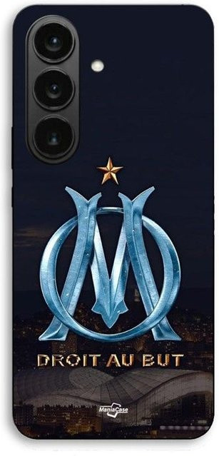 Samsung Galaxy S26 FE Maniacase Schutzhülle mit OM Logo in Schwarz, Blau und Gold - Bild 1