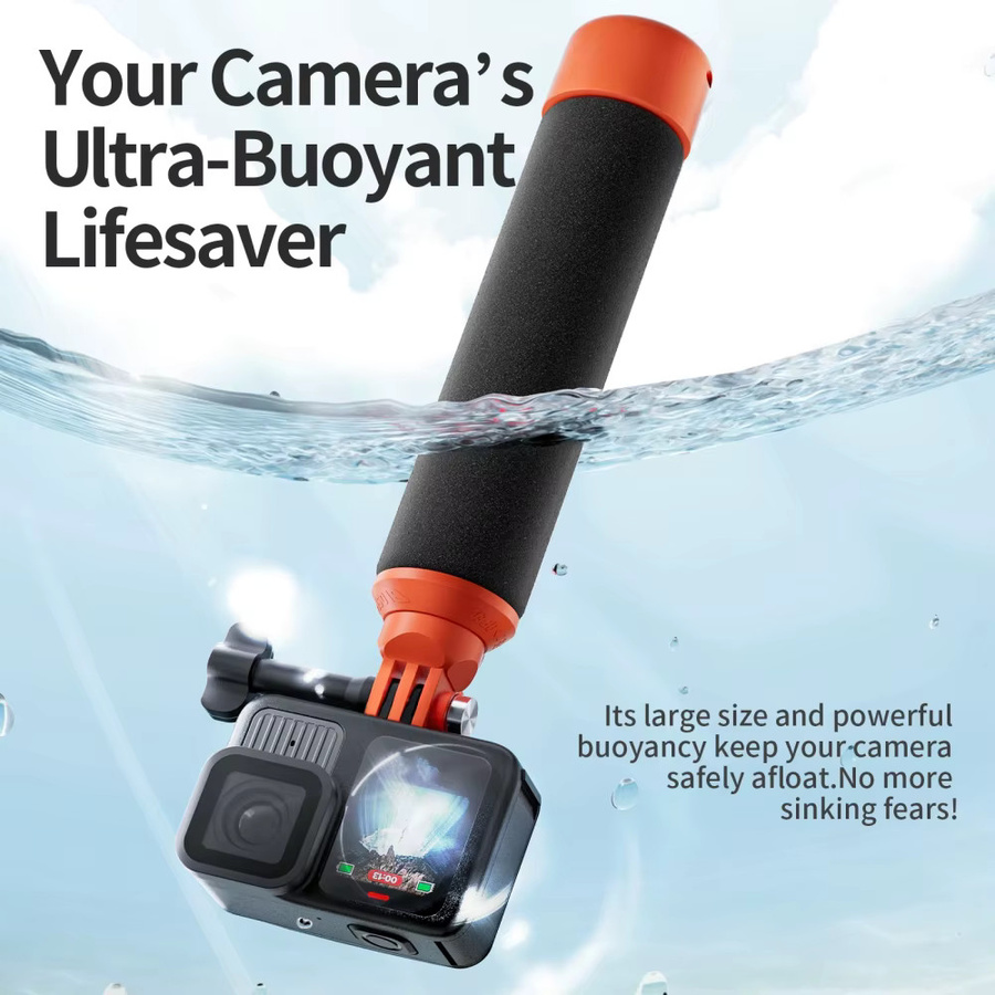 Universelle Auftriebsleiste als Anti-Sink-Griff für Insta360 X4 X5, Ace Pro 2 und DJI Osmo Action 5 4 Sportkameras - Bild 4
