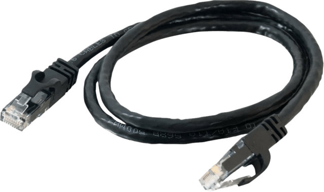 C2G CAT6 Ethernet LAN Netzwerkkabel mit RJ45 Stecker, Schwarz, 1 m - Bild 1
