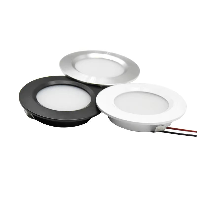 Ohlite Mini LED Einbauleuchte dimmbar 3W 12V in Silber für Schrank Küche und Esszimmer mit Treiber und warmweißem Licht - Bild 5