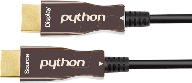Python GC M0249 AOC Hybrid HDMI 2.0 Kabel, schwarz, 70 m - Bild 1