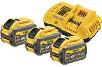 DeWalt Flexvolt Akku Starterkit DCB118X3 in Gelb mit 3x 54V 3Ah Akkus - Bild 1