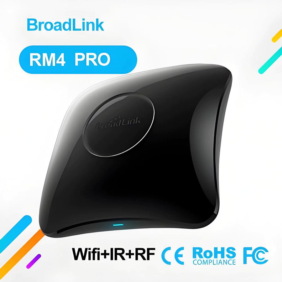 BroadLink RM4 Pro RM4+ HTS2 Smarte Universalfernbedienung mit Temperatur- und Feuchtigkeitssensor in Schwarz - Bild 5