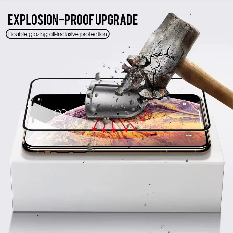 3er-Pack Displayschutzfolie aus gehärtetem Glas für Apple iPhone 11 bis iPhone 16 Pro Max, transparent - Bild 5