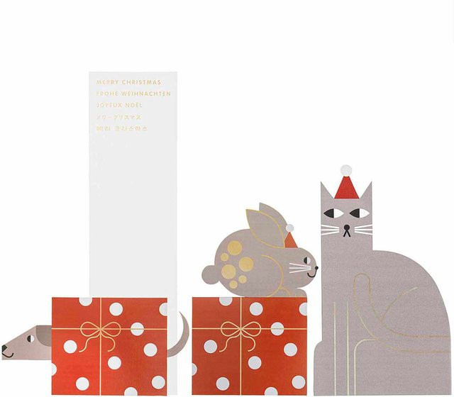 Rico Design Paper Poetry Postkartendeko-Set Tiere mit 4 Stück aus Papier - Bild 1
