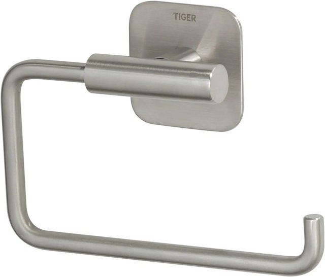 Tiger Toilettenpapierhalter Colar aus Edelstahl gebürstet in Silber - Bild 1