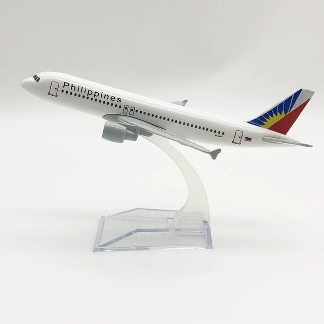 ZOCO Western Philippines Airbus A320 Flugzeugmodell, Metall, 16 cm - Bild 1