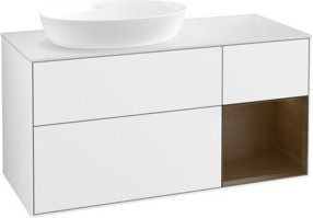 V&B Waschtischunterschrank Finion in Weiß lackiert, Breite: 120 cm, Tiefe: 50,1 cm, Höhe: 50,1 cm - Bild 1