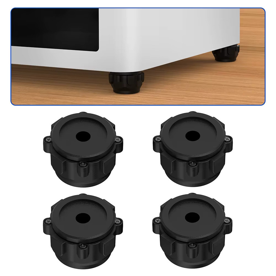BIGTREETECH Panda Cushion XP Anti-Vibrations-Fußpolster in Schwarz für Bambu Lab P1 P2S X1 X2D und Snapmaker U1 - Bild 4