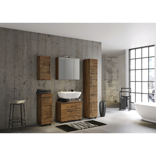 Hängeschrank Luzern von HELD MÖBEL in Mehrfarbig und Braun, B/H/T: 30 x 64 x 20 cm - Bild 3